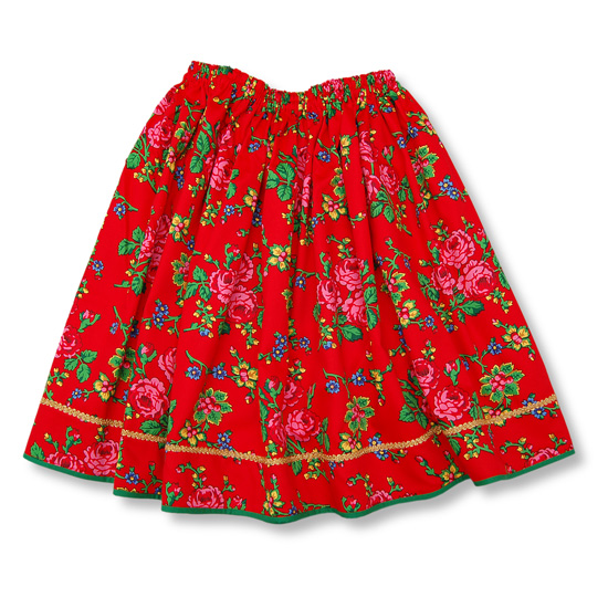 Cracow red skirt (134-146)