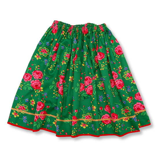 Cracow green skirt (134-146)