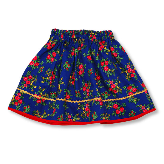 Cracow blue skirt (104-128)